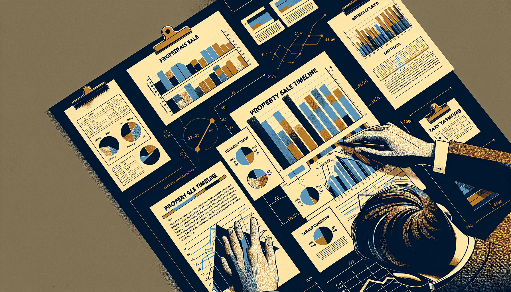 양도세 절세 전략 시나리오 일러스트