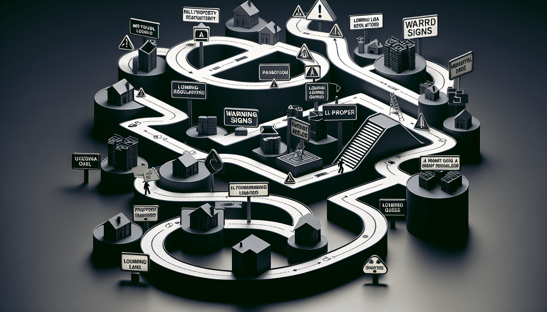 다주택자 대출 전략 로드맵 일러스트